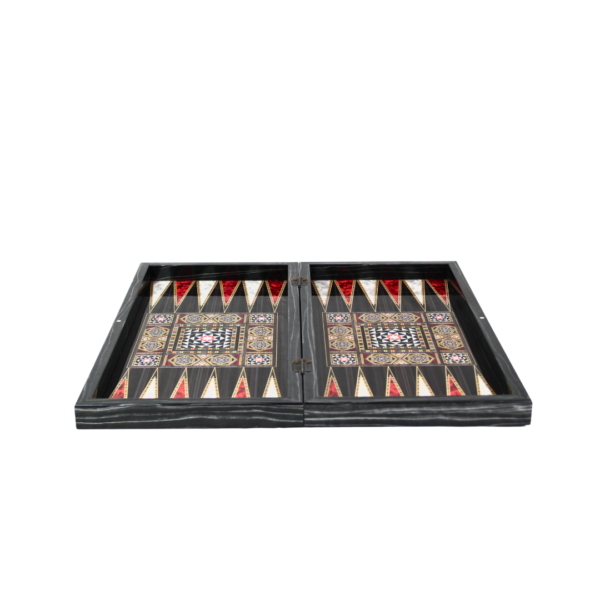 Wooden Mother of Pearl Design Backgammon Set 20 Inch - Image 4